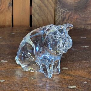 Crystal Pig Figurine